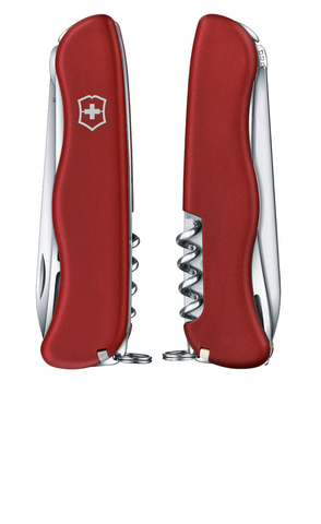 Нож Victorinox Cheese Master, 111 мм, 8 функций, с фиксатором лезвия, красный 0.8313.W от прозводителя Victorinox