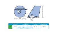 Анод цинковый  Tohatsu / Nissan 01252 от прозводителя Tecnoseal