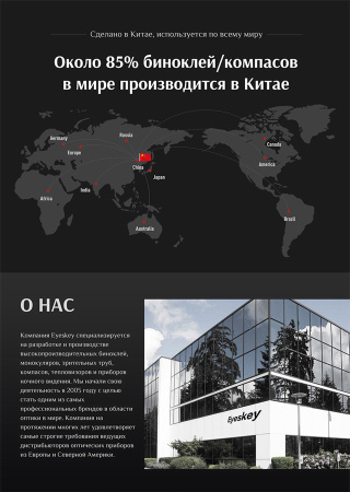 Бинокль Eyeskey SkyPower Flat-Field ED-10x42 серый EyeS-B129GS от прозводителя Eyeskey