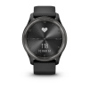 Garmin Vivomove Trend - 40 мм | Slate stainless steel bezel with black case and silicone band
