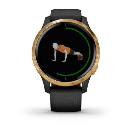 Garmin Venu - | Black with Gold Hardware