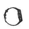 Garmin Fenix 8 - 47 мм AMOLED | SAPPHIRE | Carbon grey DLC titanium with Black/pebble grey silicone band