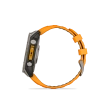 Garmin Fenix 8 - 47 мм AMOLED | SAPPHIRE | Titanium with Spark orange/graphite silicone band