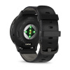 Garmin Venu 3 - 45 мм | Slate stainless steel bezel with black case and black leather band