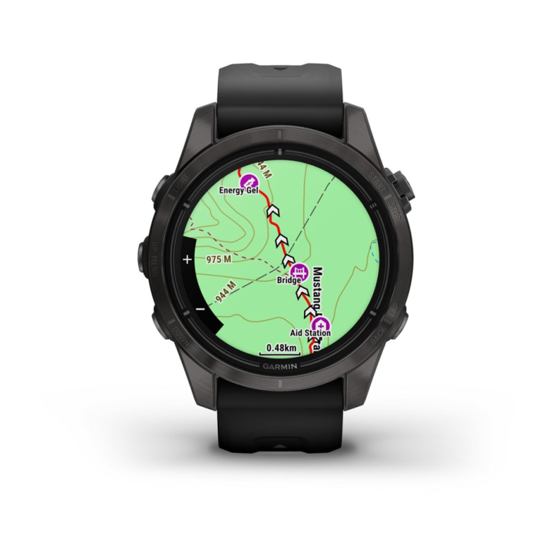 Garmin Epix Pro (Gen 2) - 42 мм PRO | SAPPHIRE | Carbon Grey DLC Titanium with Black Band