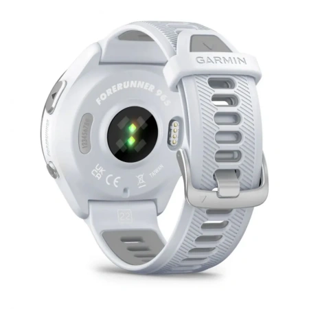 Garmin Forerunner 965 - | Titanium Bezel with Whitestone Case and Whitestone/Powder Grey Silicone Band