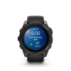 Garmin Fenix 8 - 51 мм AMOLED | SAPPHIRE | Carbon grey DLC with Black/pebble grey silicone band