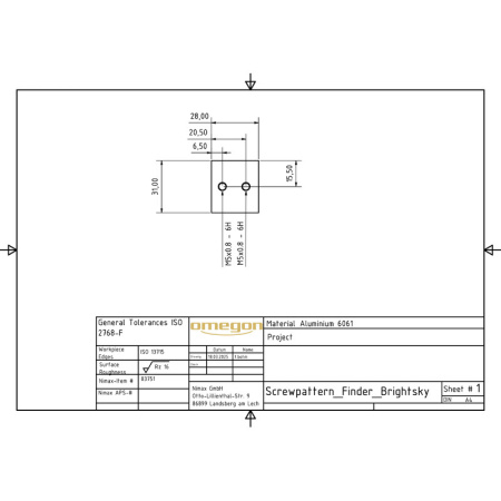 Бинокулярный телескоп Omegon Brightsky 26x82 45° 61490 от прозводителя 