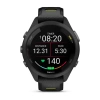 Garmin Forerunner 265s - 42 мм | Black Bezel and Case with Black/Amp Yellow Silicone Band