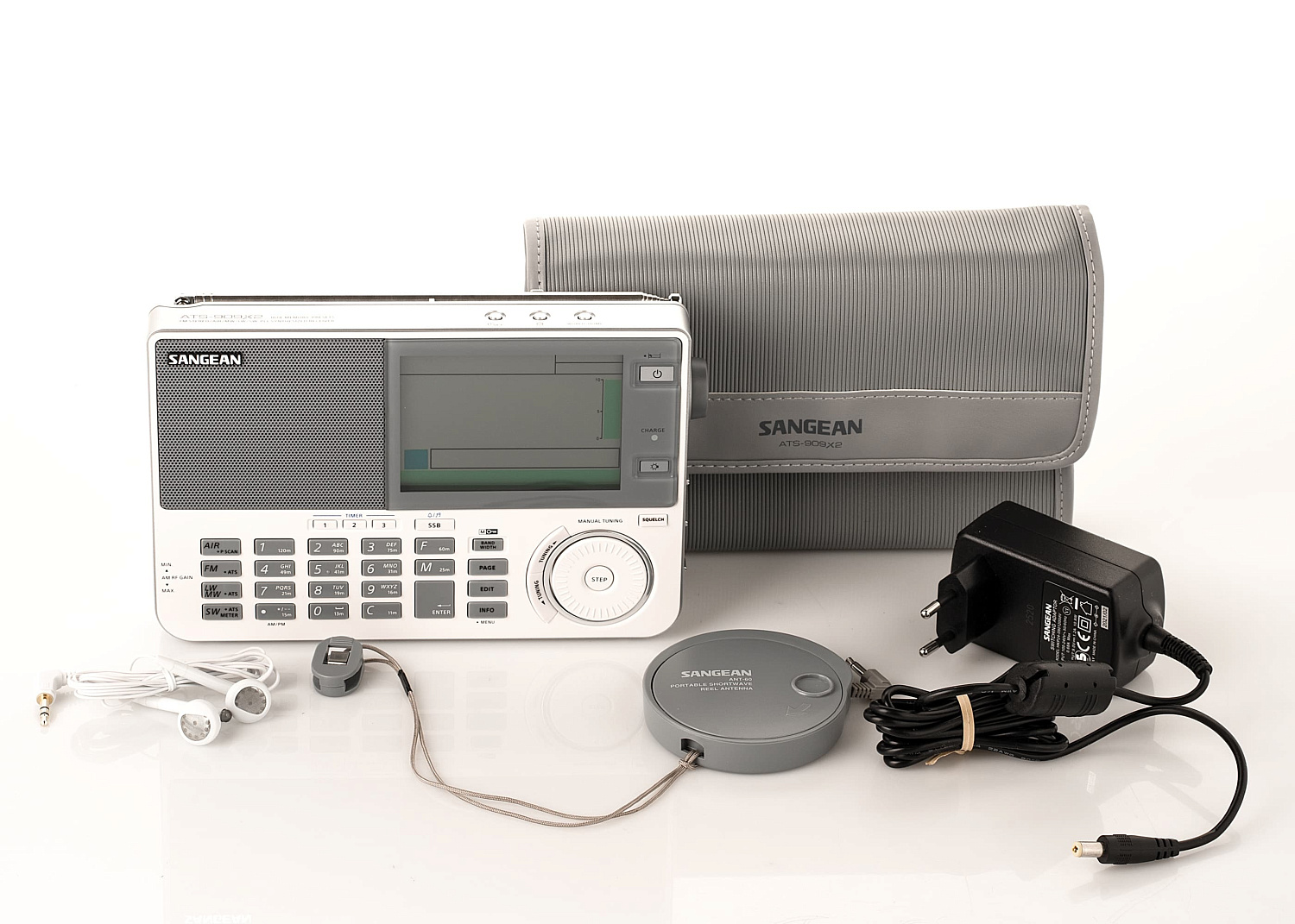 SANGEAN ATS 909X2 Shortwave Radio / white