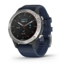 Garmin Quatix 6 - 47 мм Standard Edition | Grey with Captain Blue Band