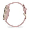 Garmin Venu 3s - 41 мм | Soft gold stainless steel bezel with dust rose case and silicone band