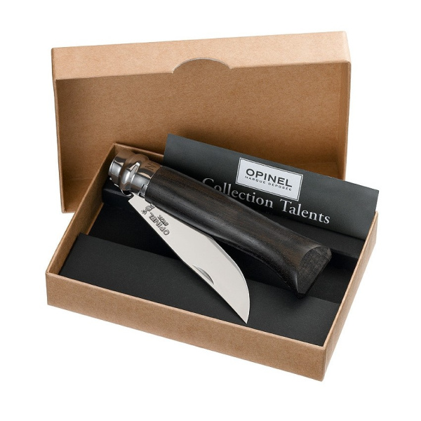 Нож Opinel №8, нержавеющая сталь, рукоять эбеновое дерево, подарочная упаковка, 001352 001352 от прозводителя Opinel