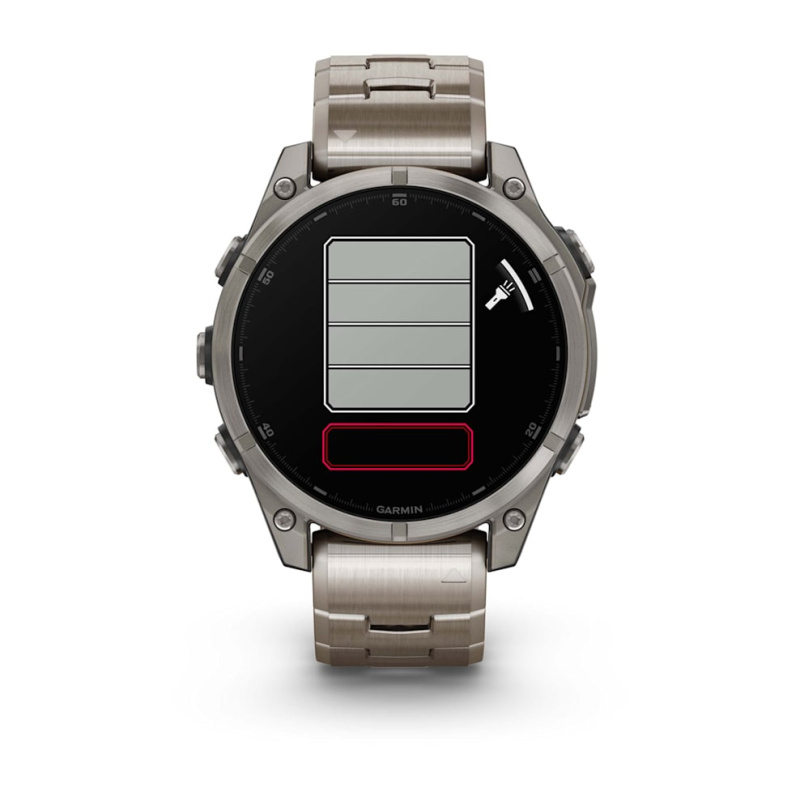 Garmin Fenix 8 - 47 мм AMOLED | SAPPHIRE | Titanium with Vented titanium bracelet