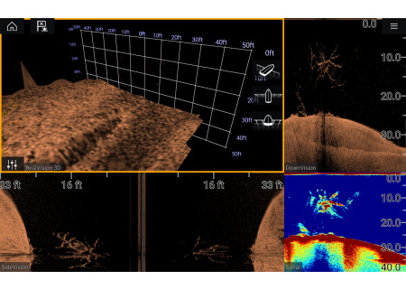 Raymarine AXIOM 9 PRO-RVX 1 кВт, DownVision, SideVision и RealVision 3D