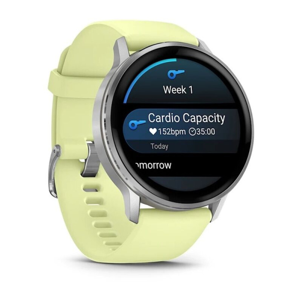 GARMIN VENU 4 – 45 mm Silver with Citron Silicone band 010-03014-02 010-03014-02 от прозводителя Garmin