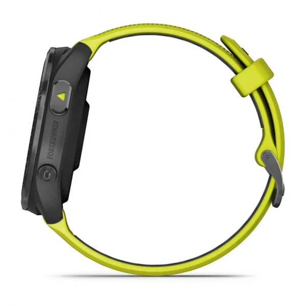 GARMIN FORERUNNER 965, Carbon Grey DLC Titanium Bezel with Black Case and Amp Yellow/Black Silicone Band  010-02809-82 010-02809-82 от прозводителя Garmin