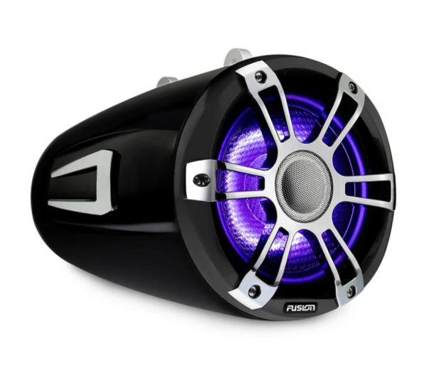Fusion® Signature Series 3 Marine Wake Tower Speakers – морские динамики 8,8" 330 Вт для вейк-катеров, спортивный хром, с иллюминацией CRGBW 010-02437-00 от прозводителя Fusion