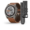 Garmin Fenix 7x - 51 мм SOLAR | SAPPHIRE | Titanium with Chestnut Leather Band