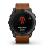 Garmin Epix Pro (Gen 2) - 51 мм PRO | SAPPHIRE | Carbon Grey DLC Titanium with Chestnut Leather Band